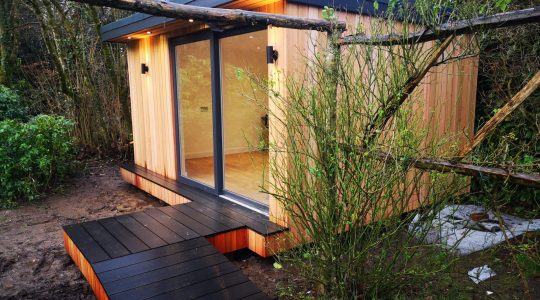 Sidbury, Devon modified garden room with bespoke access ramp