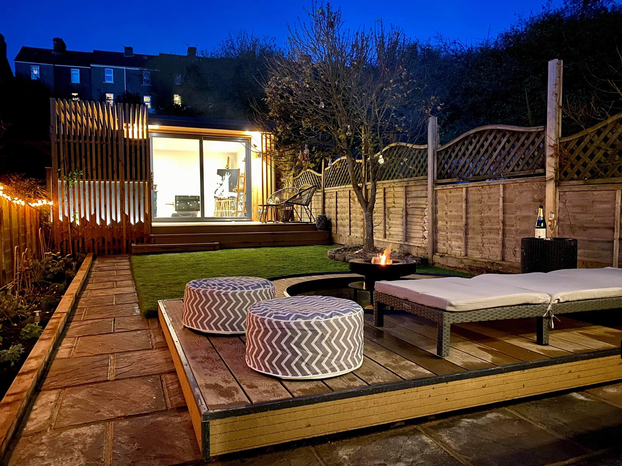 Swindon fully landscaped garden studio room